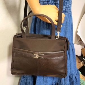 HUSH PUPPIES Crossbody & leather & cloth bag